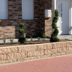 Diephaus Mauerstein Cup-Mini Sandstein 50 x 16,5 x 15 cm