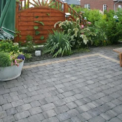 Diephaus Pflaster Nature weiß-schwarz 6 cm 1,04 m2 pro Lage