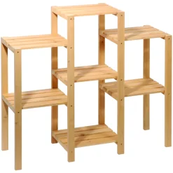 dobar Blumenregal 7-flächig 87 x 97 x 31 cm braun