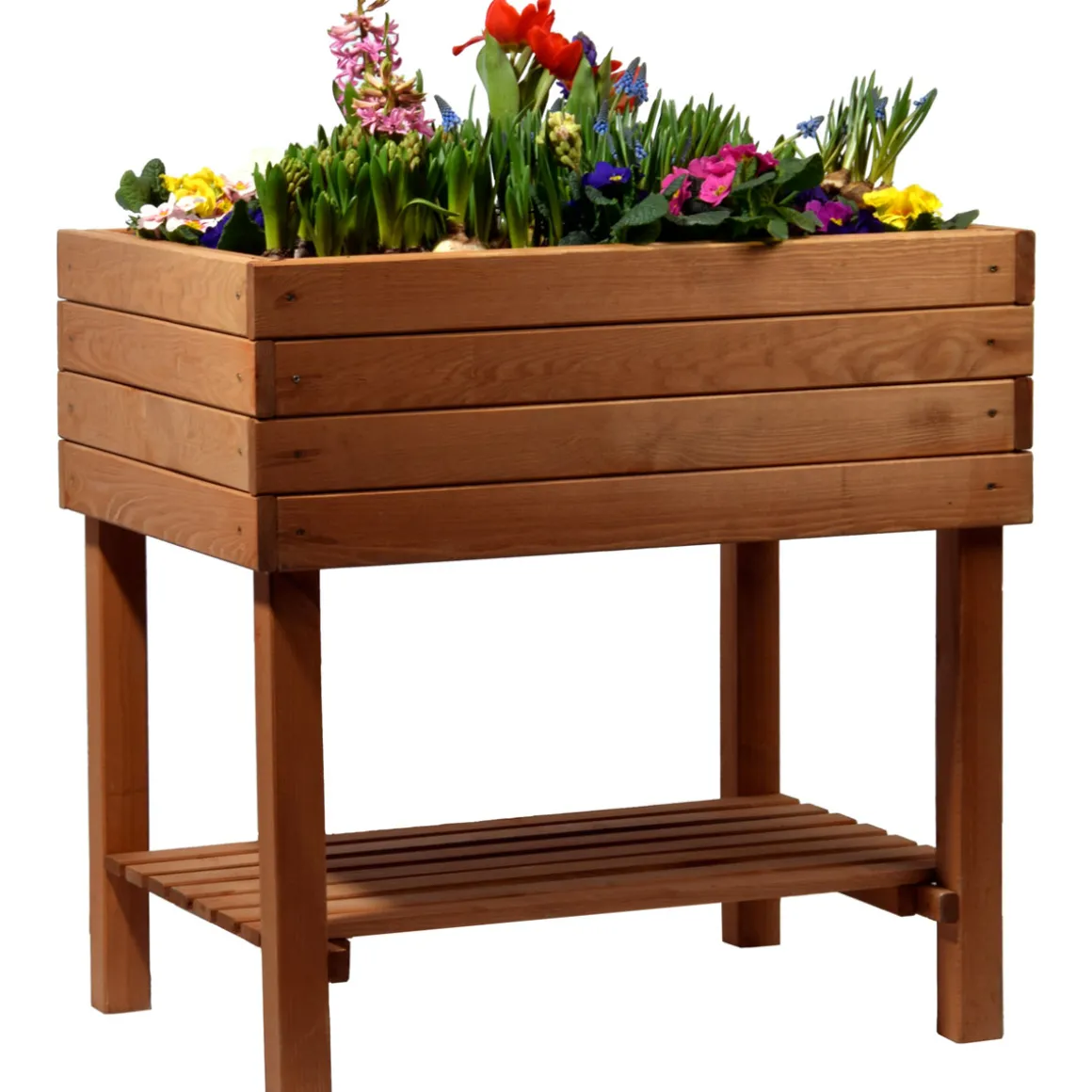 dobar Breites Hochbeet 80 x 80 x 58 cm braun