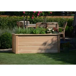 dobar Großes Hochbeet 150 x 65 x 60 cm beige