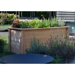 dobar Großes Hochbeet 150 x 65 x 60 cm beige