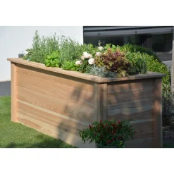 dobar Großes Hochbeet 150 x 65 x 60 cm beige