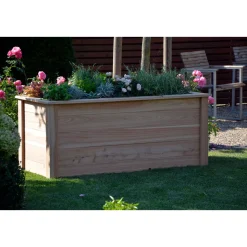 dobar Großes Hochbeet 150 x 65 x 60 cm beige