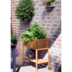 dobar Hochbeet 76 x 80 x 40 cm braun