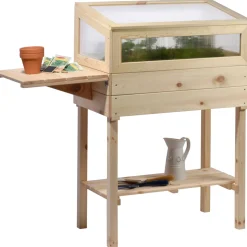 dobar Hochbeet beige 116 x 110 x 40 cm