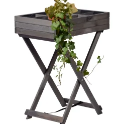 dobar Hochbeet faltbar 58 x 38 x 75 cm grau