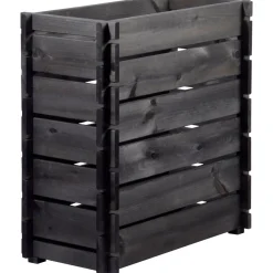 dobar Hochbeet mit Stecksystem 79 x 79 x 37 cm grau