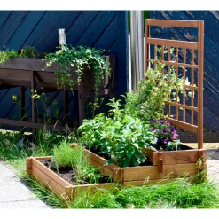 dobar Hochbeet Peru 110 x 115 x 88 cm braun