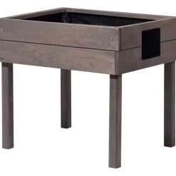 dobar Kinderhochbeet mit Kreidetafel 50 x 45 x 40 cm grau