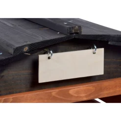 dobar Mährobotergarage 78,5 x 74 x 52,5 cm braun-schwarz