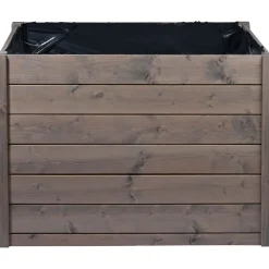 dobar Mährobotergarage mit Pflanzkasten 56 x 73 x 79 cm grau