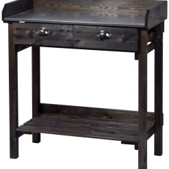 dobar Pflanztisch 79 x 90 x 39 cm schwarz