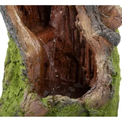 dobar XL Design-Gartenbrunnen 28 x 78 x 33 cm braun/grün