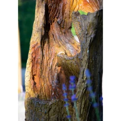 dobar XL Design-Gartenbrunnen 30 x 124,5 x 34 cm braun