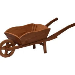 dobar XXL-Pflanzschubkarre 40 x 40 x 130 cm braun