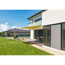 Dreieck-Segel Cannes 4 x 4 x 4 m gelb