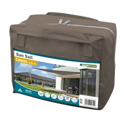 Dreieck-Segel Cannes 5 x 5 x 5 m taupe