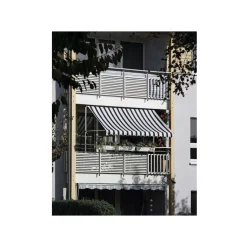 Durabil Fallarm-/Balkonmarkise Lyon blau-weiss 300 x 120 cm