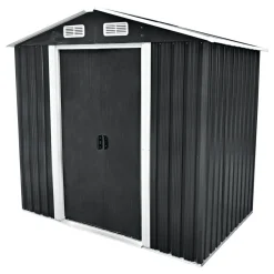 Durabil Gerätehaus Moritz carbon und weiß 204 x 186 x 132 cm