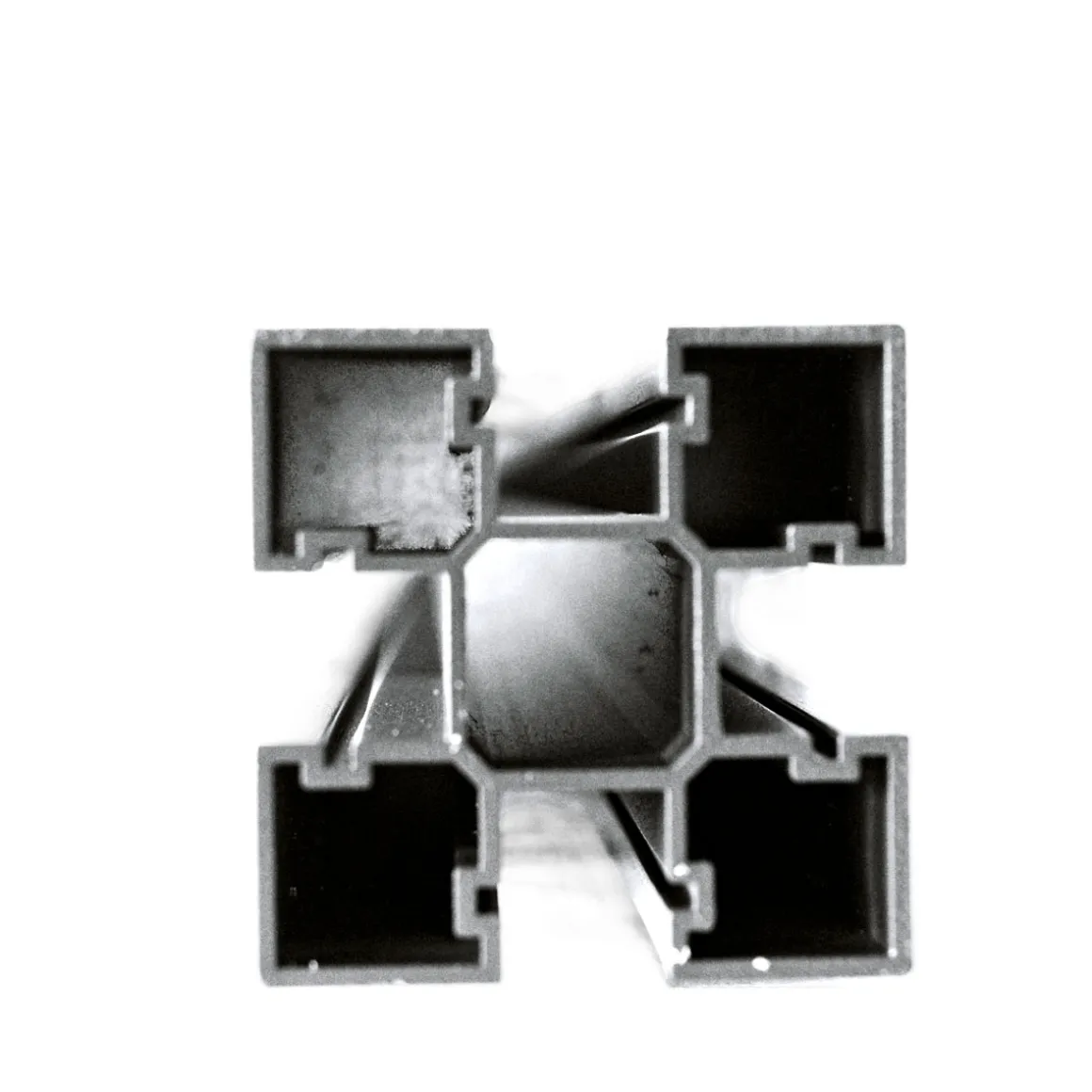 Durabil Universalpfosten für Glaswindschutz Aluminium