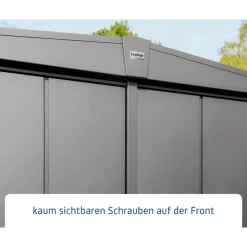 EcoStar Gerätehaus Elegant-STyp 3RAL9007 2 flg