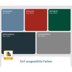 EcoStar Gerätehaus Elegant-STyp 2RAL6005 2 flg