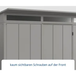 EcoStar Gerätehaus Elegant-PTyp 3RAL9007 1 flg