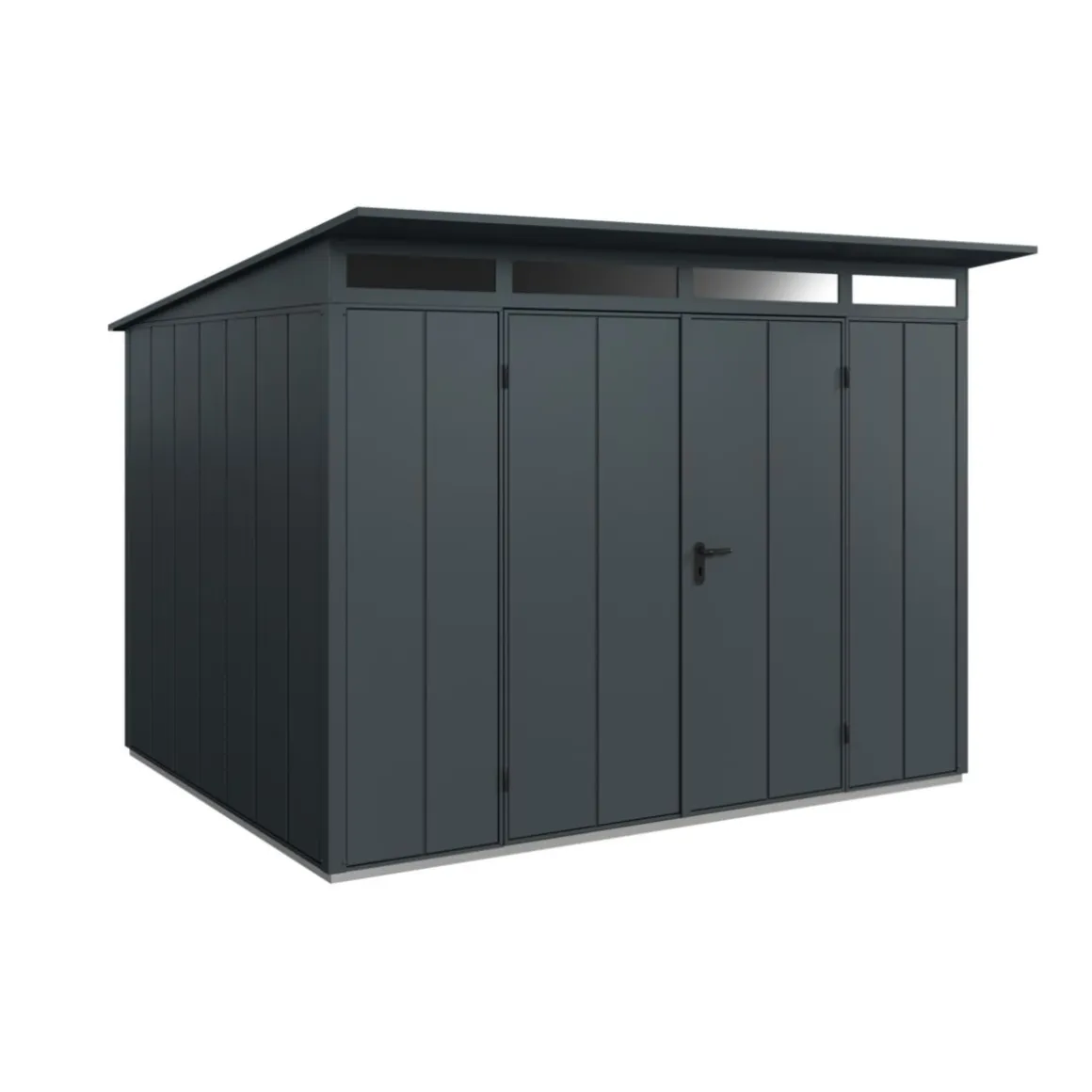 EcoStar Gerätehaus Elegant-PTyp 3RAL7016 2 flg