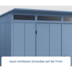 EcoStar Gerätehaus Elegant-PTyp 3RAL5014 2 flg