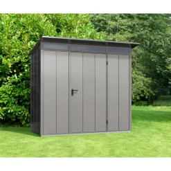 EcoStar Gerätehaus Elegant-PTyp 1RAL9007 1 flg