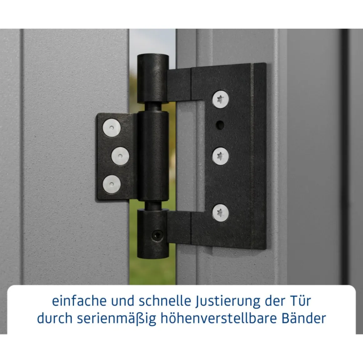 EcoStar Gerätehaus Elegant-PTyp 1RAL9007 1 flg