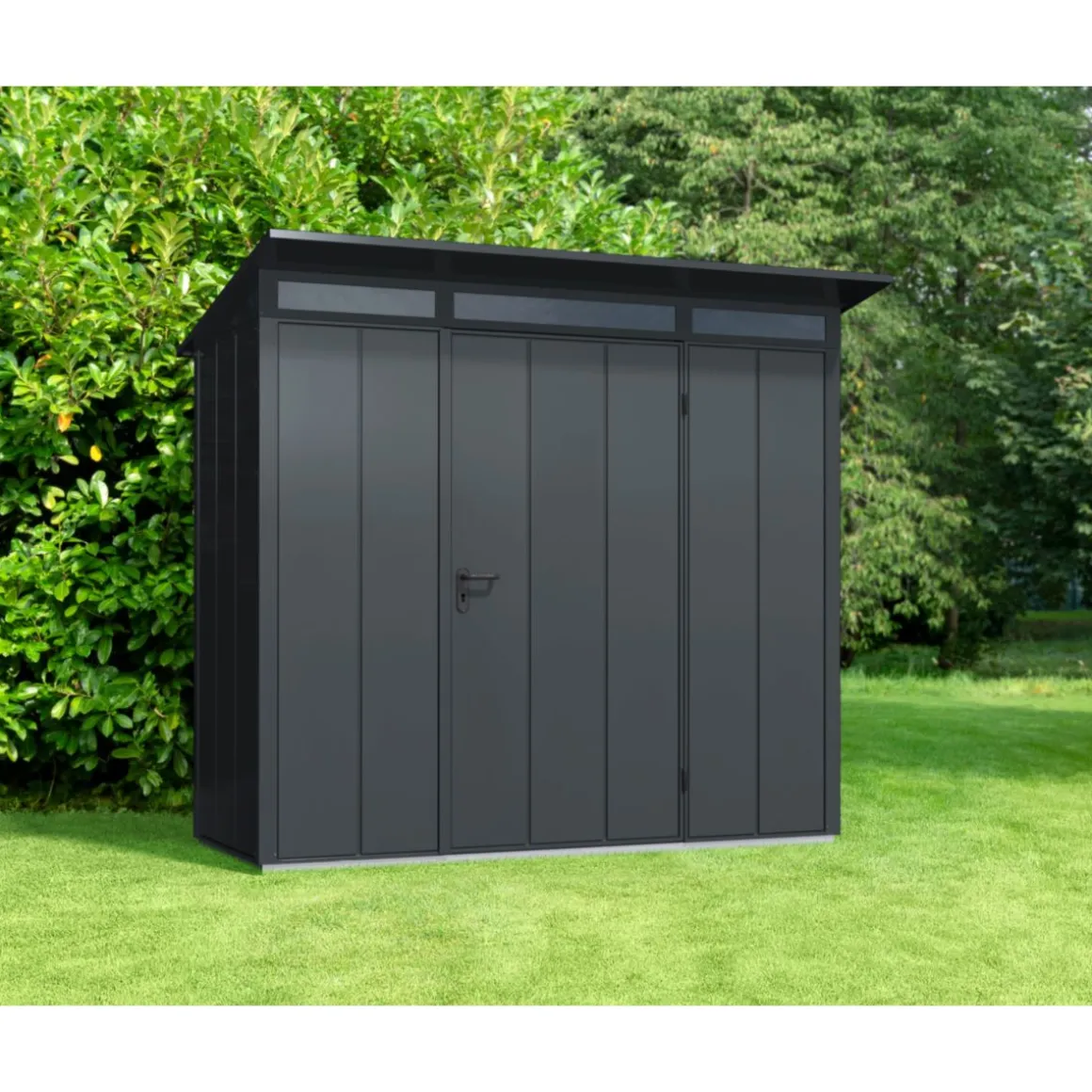 EcoStar Gerätehaus Elegant-PTyp 1RAL7016 1 flg