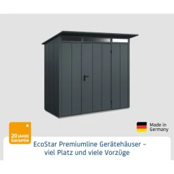 EcoStar Gerätehaus Elegant-PTyp 1RAL7016 1 flg
