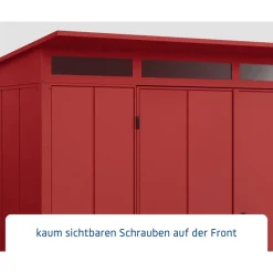 EcoStar Gerätehaus Elegant-PTyp 3RAL3004 2 flg