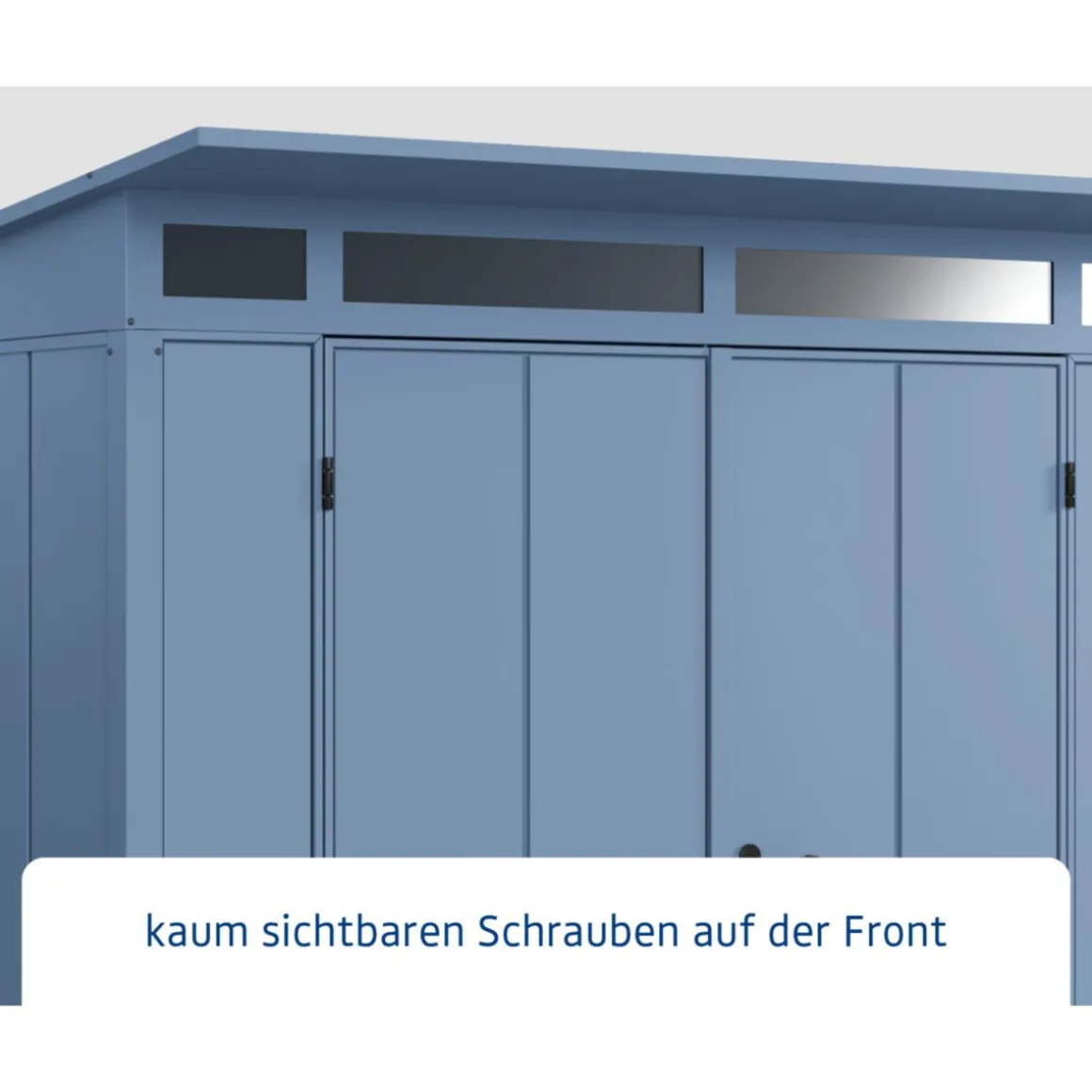 EcoStar Gerätehaus Elegant-PTyp 2RAL5014 2 flg