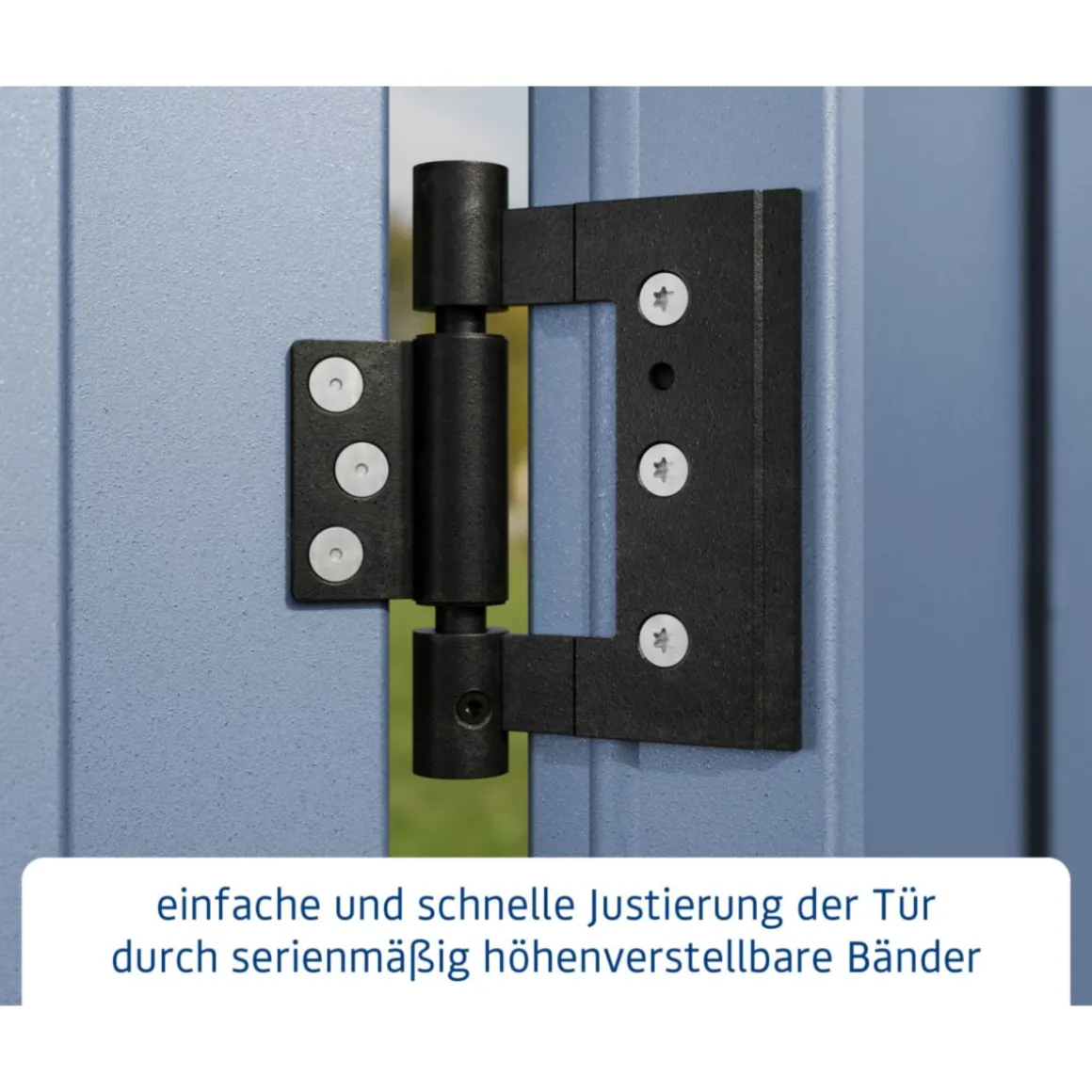 EcoStar Gerätehaus Elegant-PTyp 2RAL5014 2 flg