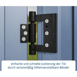 EcoStar Gerätehaus Elegant-STyp 2RAL5014 2 flg