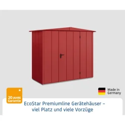 EcoStar Gerätehaus Elegant-STyp 1RAL3004 1 flg