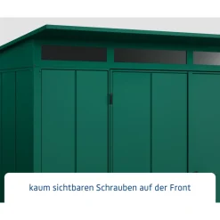 EcoStar Gerätehaus Elegant-PTyp 3RAL6005 2 flg