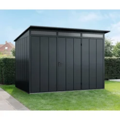 EcoStar Gerätehaus Elegant-PTyp 3RAL7016 1 flg