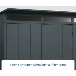 EcoStar Gerätehaus Elegant-PTyp 3RAL7016 1 flg