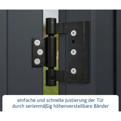 EcoStar Gerätehaus Elegant-STyp 1RAL7016 1 flg