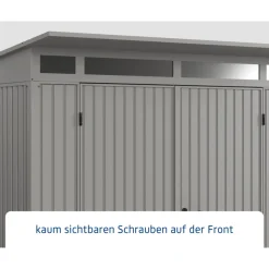 EcoStar Gerätehaus Trend-PTyp 2RAL9007 2 flg