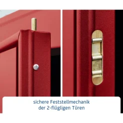 EcoStar Gerätehaus Trend-PTyp 2RAL3004 2 flg