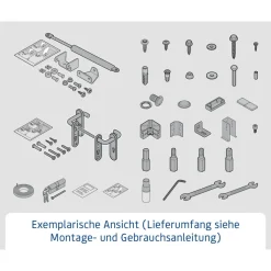 EcoStar Gerätehaus Trend-PTyp 2RAL7016 2 flg