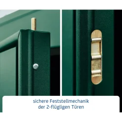 EcoStar Gerätehaus Trend-PTyp 2RAL6005 2 flg