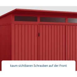 EcoStar Gerätehaus Trend-PTyp 3RAL3004 2 flg