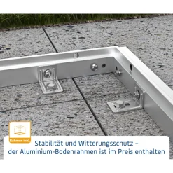 EcoStar Gerätehaus Trend-PTyp 3RAL3004 2 flg