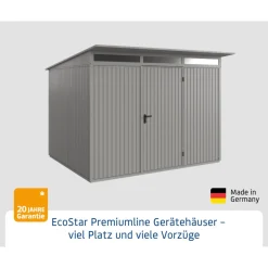 EcoStar Gerätehaus Trend-PTyp 3RAL9007 1 flg